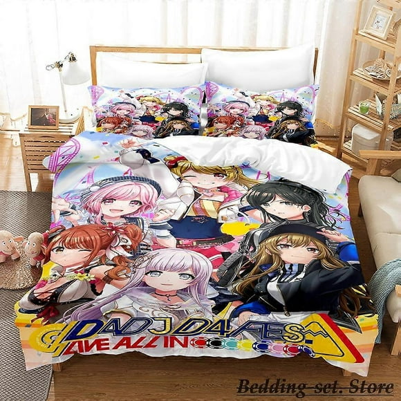 a5228 Bed Sheets DDJ All Mix Bedding Set Bed Set Adult Kid Bedroom Duvetcover Setsparure de lit Bed3-Piece Bedding Set (1 Duvet Cover + 2 Pillow Sha(200x200cm 78x78in)