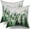 Watercolor Birch Trees, variant on Birch Tree Pillow Covers Decorative Dark Green Mountain Pillow Covers 2 PCS Nature Forest Throw Pillow Covers 18x18 Inches Cotton Pillow Protectors with Hidden Zipper for Home Bedroom Decor