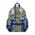 thumbnail image 3 of French Bulldog Sunflowers Floral Backpack for School,Cute School Bag,Schoolbag with Adjustable Shoulder Straps & Padded Back,15.25"x11.5"x5.25", 3 of 6