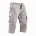 thumbnail image 5 of Cargo Shorts for Men Bermuda Casual Summer Below the Knee Shorts Hiking Travel Lightweight Tactical Shorts, 4XL, 5 of 7