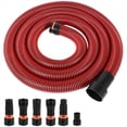 thumbnail image 2 of Dust Collection Hose Kit for Home and Shop Vacuums System with 6 Adapters of Woodworking Power Tool and Sander 500cm,1 x Dust Collection Hose Kit with 6 adapters, 2 of 8