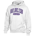 thumbnail image 2 of Men's Comfort Wash  White Northwestern Wildcats Lightweight Fleece Pullover Hoodie, 2 of 3