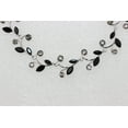 thumbnail image 3 of Faship Gorgeous Black Rhinestone Crystal Floral Necklace Earrings Set, 3 of 5