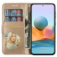 thumbnail image 6 of Allytech Glitter Case for Samsung Galaxy A05S, Bling PU Leather Flip Folio Stand Cards Holder Anti-Scratch Shockproof Bumper Wallet Case Cover for Galaxy A05S - Gold, 6 of 6