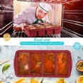 thumbnail image 3 of Silicone Freezer Tray With Lid - Silicone Freezer Food Molds- Large Ice Cube Tray,Silicone Freezer Container,Freeze & Store Soup, Sauce, Broth,Leftovers - Makes 4 Perfect 1 Cup, 3 of 7