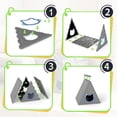 thumbnail image 2 of LOJIAWOWE Outdoor Cat House for Weatherproof Shelter, Triangle Resin Cat Enclosure with Moisture & Odor Resistance for Feral Cats (Black), 2 of 8