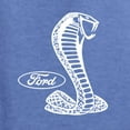 thumbnail image 2 of Wild Bobby, Ford Shelby Cobra Emblem Vintage White Logo, Cars and Trucks, Front and Back Unisex Crewneck Graphic Sweatshirt, Vintage Heather Blue, Small, 2 of 4