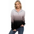thumbnail image 5 of ONLYSHE Women's Tie-Dye Button-Down Oversized Hoodie, Casual Long Sleeve Pullover Top, 5 of 6