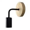 thumbnail image 1 of Lámpara de Pared de Madera Aplique Vintage Lámparas de Pared Accesorio E27 Lámpara Retro de Cabecera Decoración Industrial Comedor Dormitorio Luz, 1 of 5