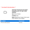 thumbnail image 2 of Automatic Transmission Pan Gasket - Compatible with 1991 GMC V2500 Suburban, 2 of 2