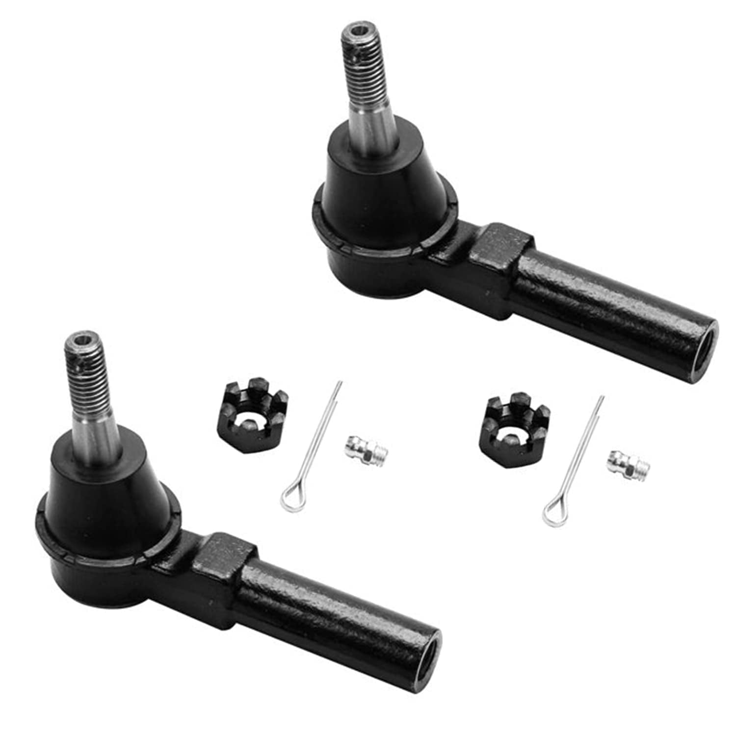 Detroit Axle - 12pc Front End Suspension Kit for 2008-2009 Saturn Vue, Wheel Bearing and Hubs Lower Control Arms + Ball Joint Tie Rods Sway Bars Boot Replacement