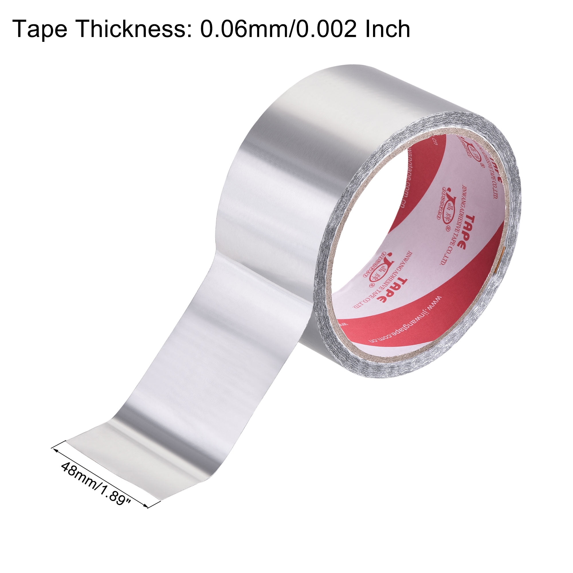 48mmx32M Sealing Tapes for HVAC Air Duct Pipe Insulation Aluminum Foil Tape 
