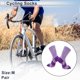 thumbnail image 2 of Calcetines de ciclismo Unique Bargains, de secado rápido, antideslizantes, anti-fricción, para exteriores, color púrpura claro y púrpura oscuro, tamaño M, color neutro y universal., 2 of 7