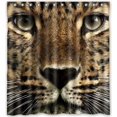thumbnail image 1 of Cortina de Ducha ABPHQTO Estampado Leopardo Impermeable 160x180 cm, 1 of 2