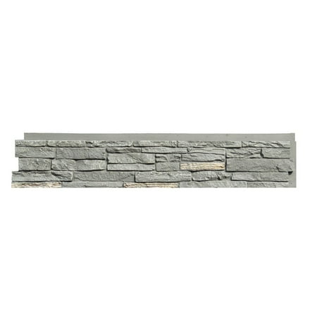 Faux Stone Panels - NextStone™ Faux Polyurethane Stone Siding Panel - Slatestone Midnight Ash