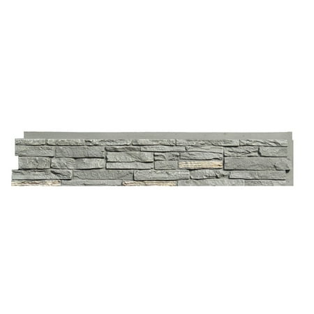 NextStone™ Faux Polyurethane Stone Siding Panel - Slatestone Midnight (Faux Stone Siding Panels Best Price)