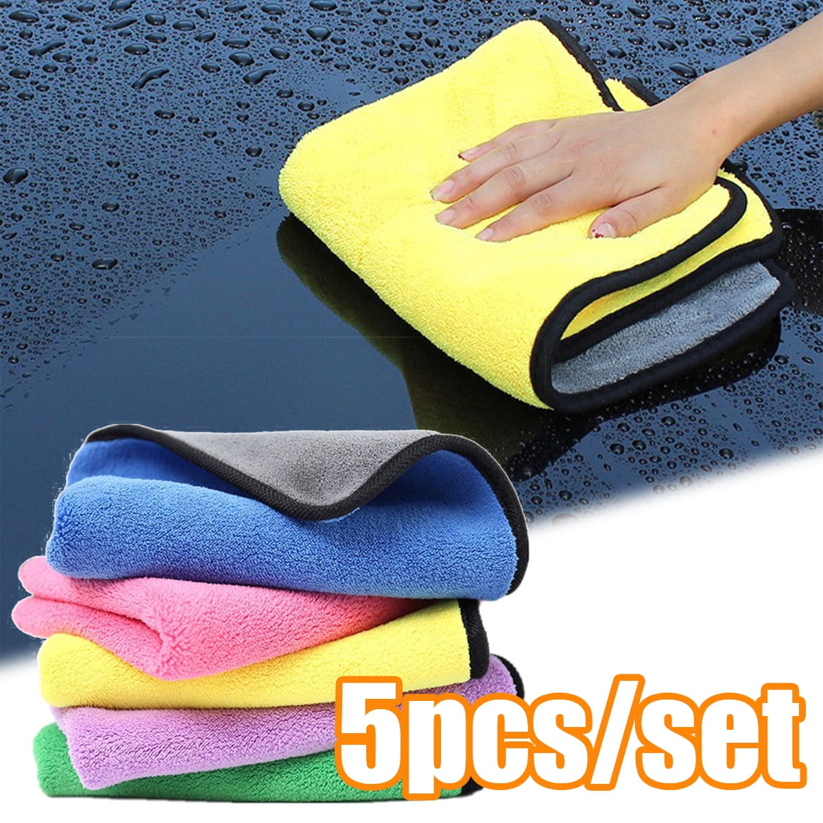Cleaning Cloths-5pk,All-Purpose Softer Highly Absorbent,Lint Free-Streak  Free Wash Cloth for House,Car,Pet,Window,Gift,Floor,Machine,etc,Kitchen  Towel,Car Cloth - China Daily Cleaning Wipes and Home Clean Towels price