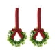 thumbnail image 3 of Ventas especificadas 1 paquete de decoración de gabinete con lazo de lino rojo y negro  pequeña  pequeña de Navidad planta de hoja verde simulada 24 cm ANGGREK Otros, 3 of 8