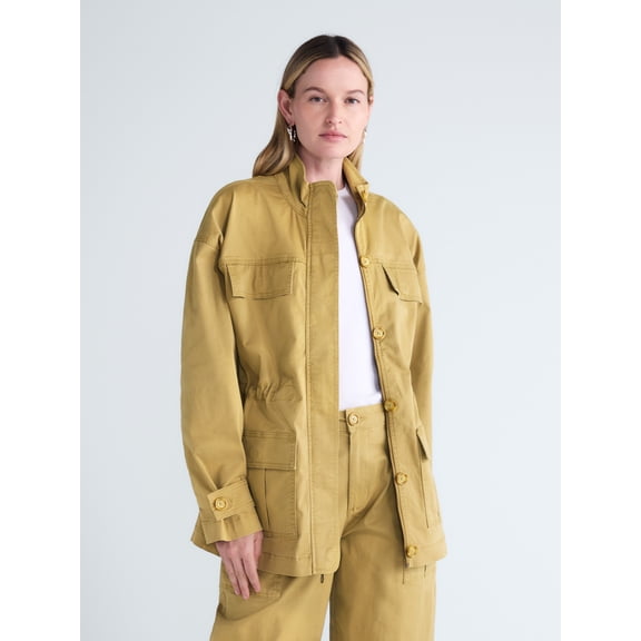 Scoop Women's and Women's Plus Cinched Waist Barn Jacket, Sizes XS-4X