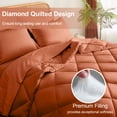 thumbnail image 4 of Flymme 7 Piece Full Size Bed in a Bag Caramel Brown Comforter Set with Sheets Modern Quilted Diamond Bedding Sets Complete Full Bed Sets for Bedroom, 4 of 8