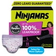 thumbnail image 3 of (2 pack) Ninjamas Girls Bedwetting Nighttime Underwear , Size L (64-95+ lbs), 11 Count (Select for More Options), 3 of 17