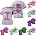 thumbnail image 2 of Generic Personalized Nurse Shirt, RN, CNA, Unisex-Adults, Short Sleeve, T-Shirt, 3D All-Over Print, Bl4, 5X-Large (Grey, XL), 2 of 8