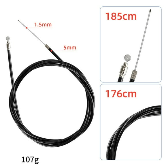 Electric Scooter Black Brake Line 185Cm M365/1S Pro/Pro2 Brake Cable For Xiaomi E-Scooter Brakes Replace Accessories