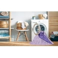 thumbnail image 2 of Ahgly Company Machine Washable Indoor Square Transitional Purple Area Rugs, 4' Square, 2 of 7