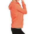 thumbnail image 3 of Women's Lightweight Cotton Blend Long Sleeve Zip Up Thin Hoodie Jacket, 3 of 4