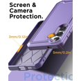 thumbnail image 4 of KOMI for Samsung Galaxy S24/S25 Case with Glass Screen Protector,Heavy Duty Drop Protection Full Body Rugged Shockproof Military Protective Tough Durable Cover for Galaxy S24/S25 6.1" 5G 2025 Purple, 4 of 5