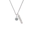 thumbnail image 2 of Delight Jewelry Silvertone Small Basketball with a AB Crystal Silvertone Sisters Best Friends Forever Bar Charm Necklace, 23", 2 of 4