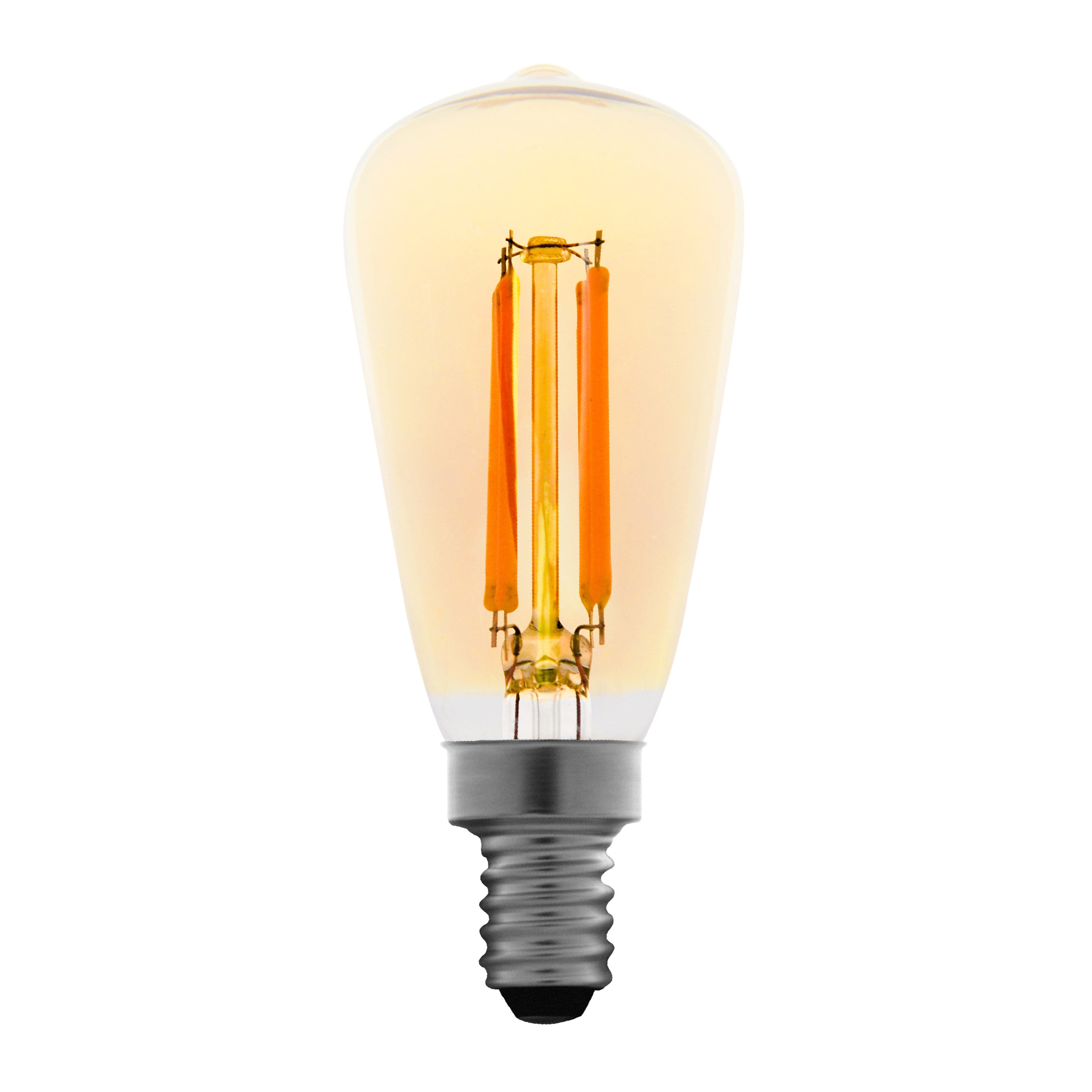 Better Homes & Gardens LED Vintage Light Bulb, ST12 40W Amber Classic Filament, E26, Dimmable - 4 Pk