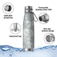 thumbnail image 4 of Floral 29oz Stainless Steel Insulated Thermos with Tea Filter, 360° Printed Travel Bottle, Leakproof BPA-Free,Anti-Slip Base, 304 Inner & 201 Outer, Vacuum Cup,Thanksgiving,Christmas, Spring,Flower, 4 of 6