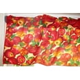 thumbnail image 5 of Cotton Window Valance Fruits Print 58 Inch Wide Allover Apples Beige, 5 of 5