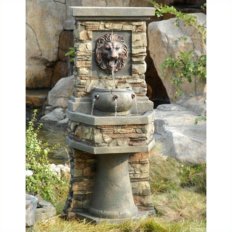 Jeco Lion Head Outdoor Indoor Water Fountain by Jeco Inc.