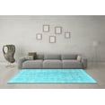 thumbnail image 3 of Ahgly Company Indoor Square Persian Light Blue Traditional Area Rugs, 3' Square, 3 of 4