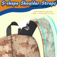 thumbnail image 4 of 17 Inch Lightweight Backpack,PVC Waterproof Oxford Fabric, Ergonomically Designed, with Large Capacity, Camouflage Print, 4 of 5