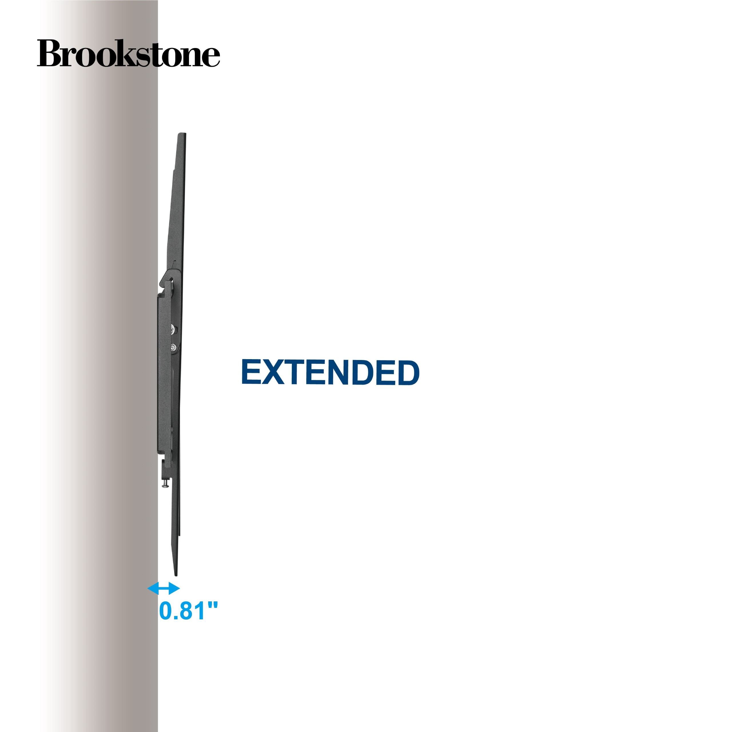 Brookstone Tilt Wall Mount for 36″–70″ TVs, 0.81″ Low Profile, 77 lbs Capacity