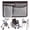 Gray, variant on High Road Wheelchair Side Bag - Neoprene Wheelchair and Walker Pouch with Insulating Cup Holder and 2 Storage Pockets