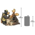 thumbnail image 2 of Design Toscano HF665390 Statue de Lutte avec Élan et Ours Noir, Couleur Complète, 2 of 2