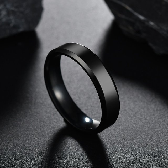 Letdiffery Simple Acero inoxidable pareja joyería suave 1/2/4/6/8mm mujeres hombres anillos de dedo para amantes Dropshipping al por mayor Tan Jianjun unisex
