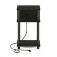 thumbnail image 3 of Furinno Just 3-Tier Turn-N-Tube Open Storage End Table with USB and Type-C Charging Port, Espresso/Black, 3 of 7
