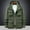 Army Green, variant on WXLWZYWL Mens Coats and Jackets Mens Outdoor Casual Windbreaker Cargo Jacket Multiple Pockets Detachable Hooded Cargo Jacket