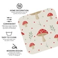 thumbnail image 3 of Naloa Flat Mushrooms Coasters for Set of 4 - PU Leather Coasters, Coasters for Table Cup Tea Coffee Beer, Decorative for Kitchen Homedecor (Round), 3 of 6