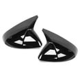 thumbnail image 2 of Rearview Mirror Cover,Pair Rearview Mirror Cover Horn Side Mirror Cap Rear Mirror Protect Cover Extended Durability, 2 of 7