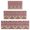 Pink Boho Tribal, variant on Pink Geometric Striped Pattern Kitchen Rugs Sets Of 3,Kitchen Runner Rugs Non Skid Washable,Decorative Kitchen Floor Mats for Kitchen,Sink,Laundry,17"x30" 17"x47" 17"x59"
