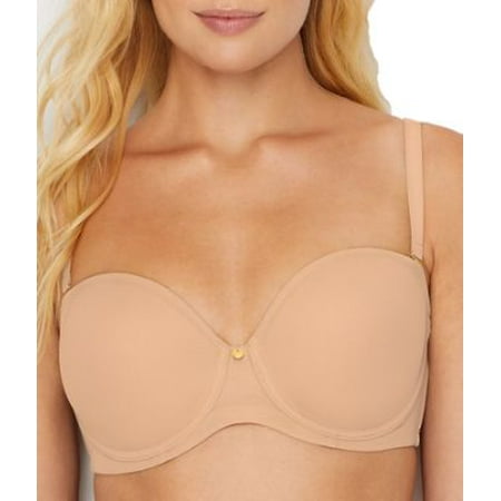 

NATORI Intimates Beige Grip Tape Quick Dry Breathable Boning At Sides Strapless Bra 40DDD
