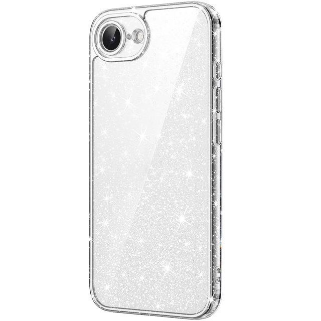 Cubierta Protectora Brillo Case Teléfonos Móviles IPhone16E Magnetic Adecuada para Starry Glitter (B)
