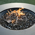 thumbnail image 5 of Elementi Plus Nimes Natural Gas Fire Pit for Outside Outdoor Fire Pit Table Smokeless Firepit Concrete Round Fire Bowl Patio Heater Fireplace 60000 BTUs - Dark Grey, 40.9 x 40.9 Inches, 5 of 9