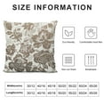 thumbnail image 5 of Qinduosi Vintage Floral Pillow Covers Inch Set of Tan and Cream Floral Throw Pillow Covers Flower Pillowcases Cushion Covers for Couch Bed Sofa Home Decor, 5 of 5